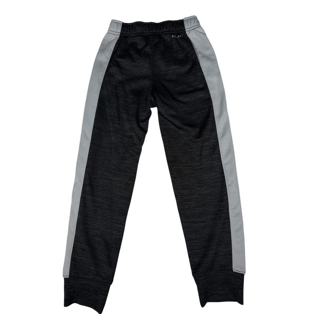 Nike Dri-FIT Kids Joggers Pants Black Gray Athletic Track Training Size 7 - Picture 2 of 7